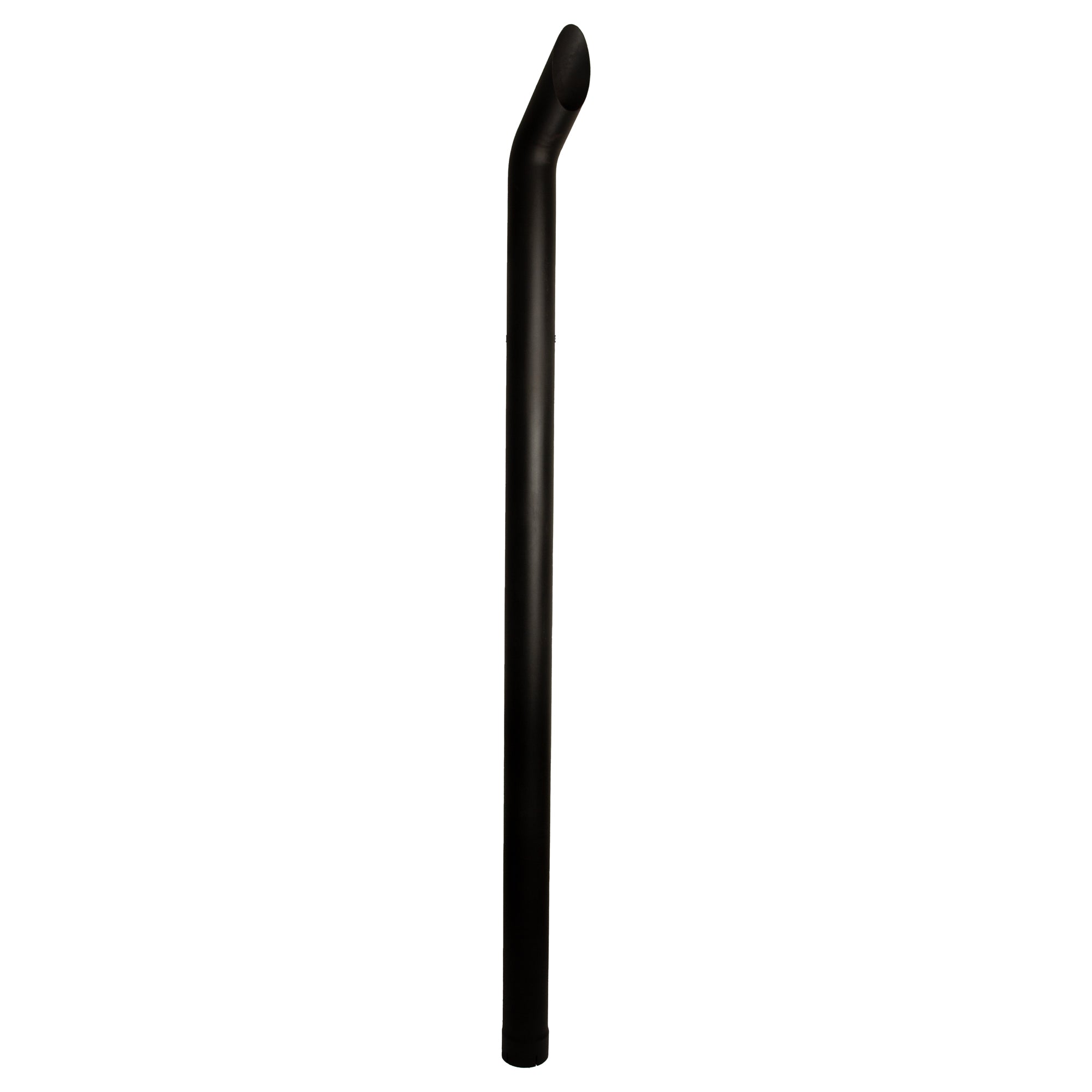Exhaust Pipe Stack Replacement UNIVERSAL - 5" x 108", Curved Black