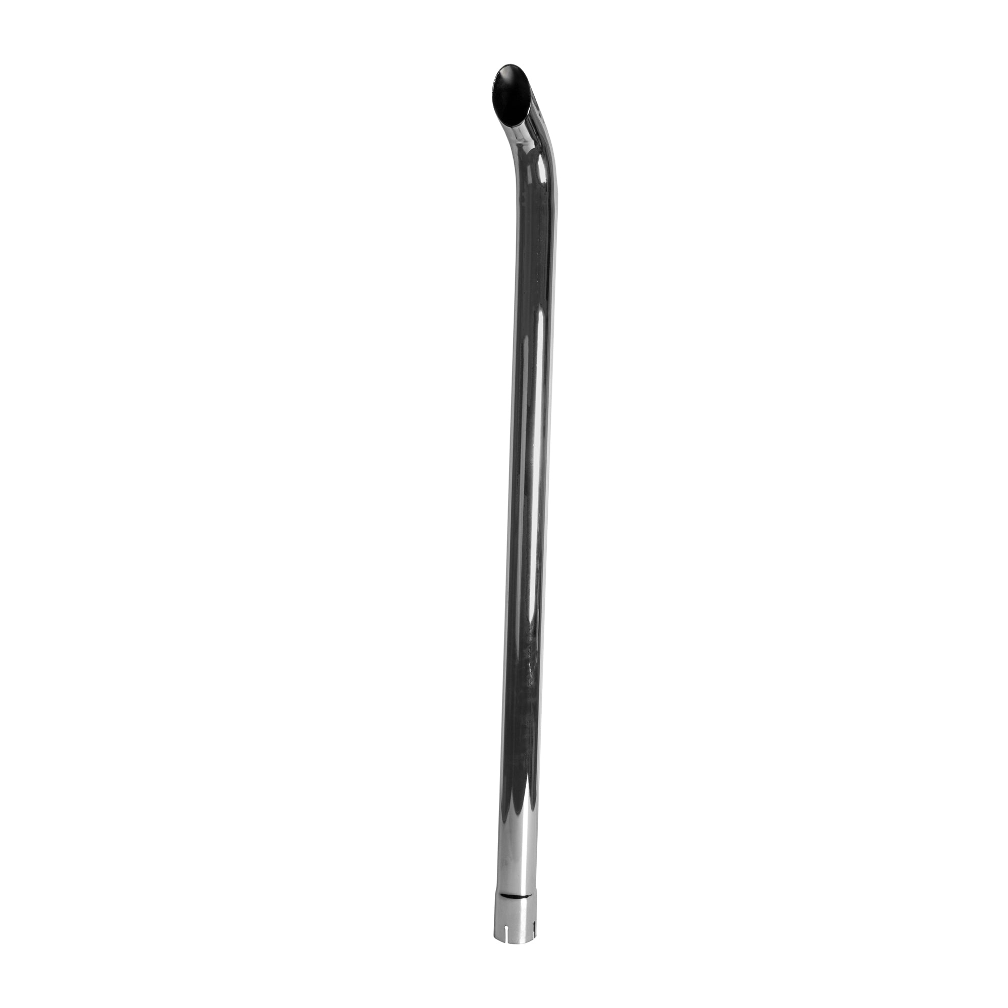 Exhaust Stack Pipe Replacement for Universal 2-1/4"x 48" Curved Chrome