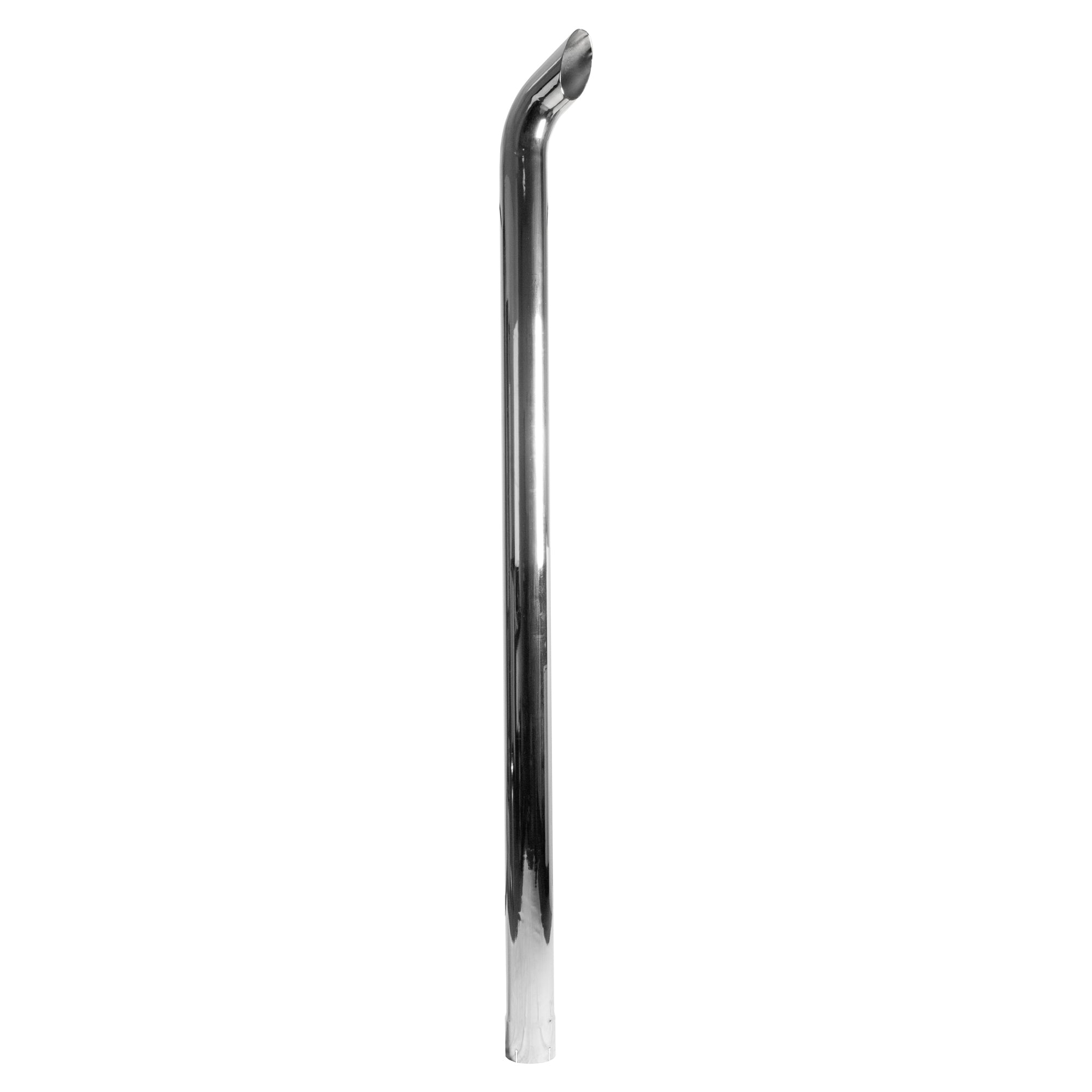 Exhaust Pipe Replacement for UNIVERSAL 4" x 84", Curved Chrome