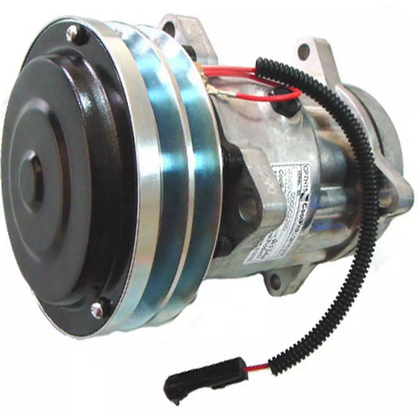 Air Conditioning Compressor with 2 Groove Clutch Fits CASE 2144 2166 2188 NEW HOLLAND 1999755C3 700713317