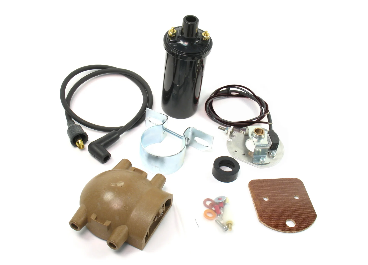 Electronic Ignition and Coil Conversion Kit 6V Positive Gr Fits FORD 1247XTP6