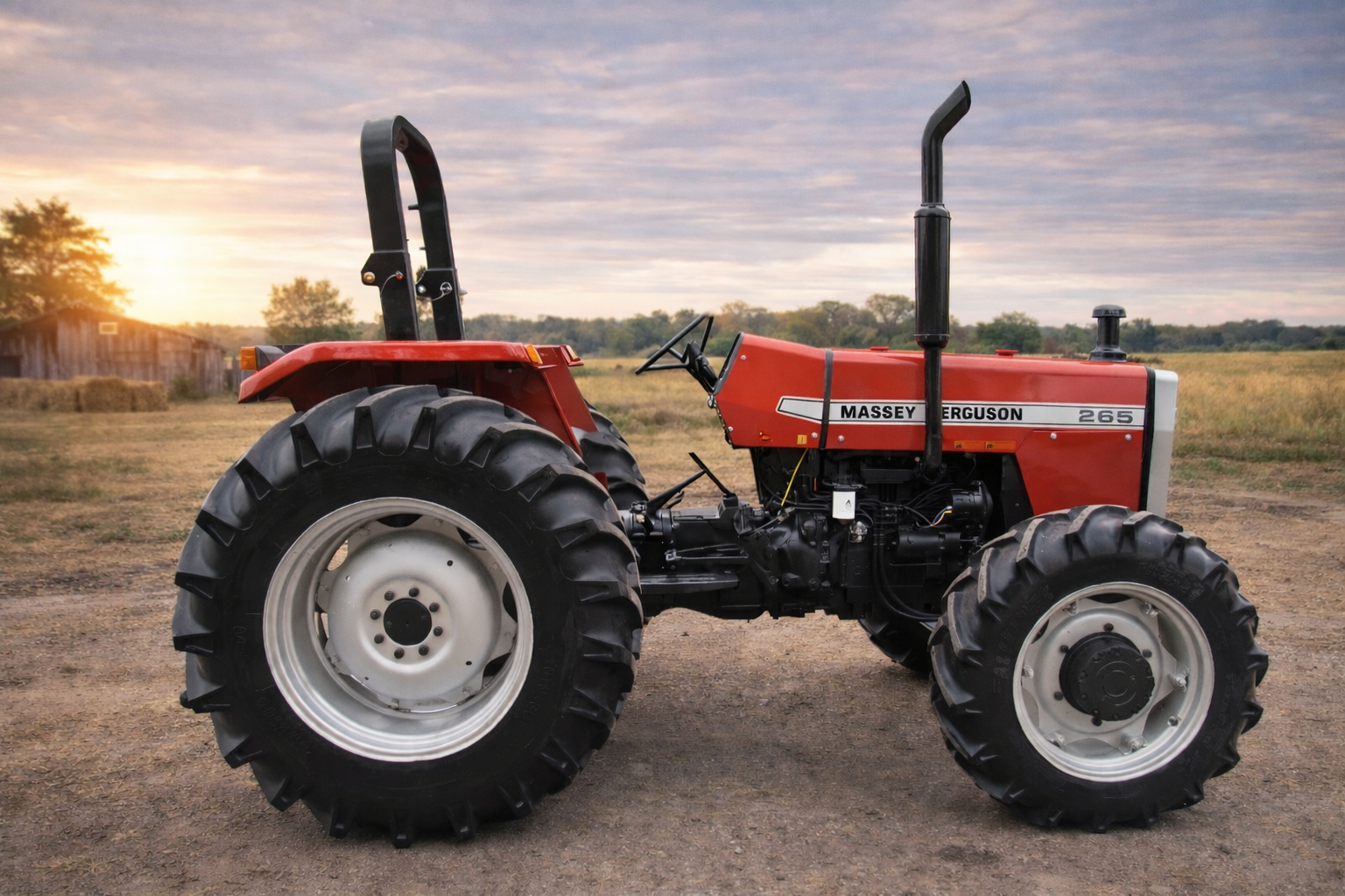 Muffler Replacement for MASSEY FERGUSON 265 245 250 275 230 255 240 522589M91