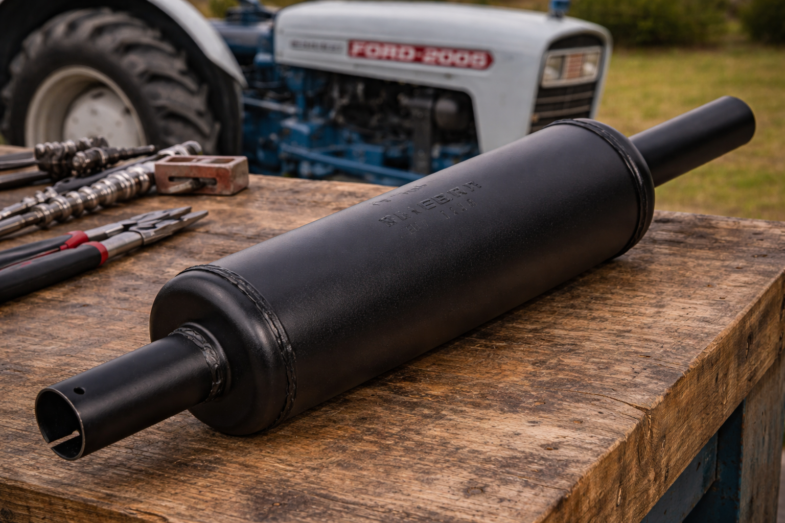 Muffler Replacement for FORD 2000 2600 3000 4000 5000 C7NN5230AB C7NN5230AC