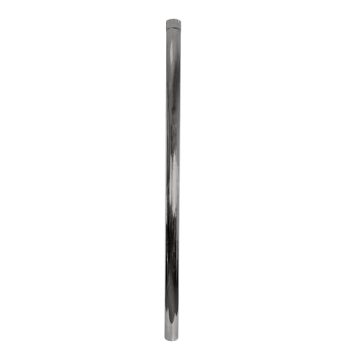 Exhaust Stack Pipe 4-1/2" x 48" Chrome Straight End Pipe