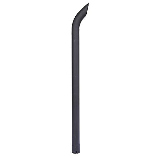 Exhaust Stack Pipe   2-1/2" x 48" Curved Black