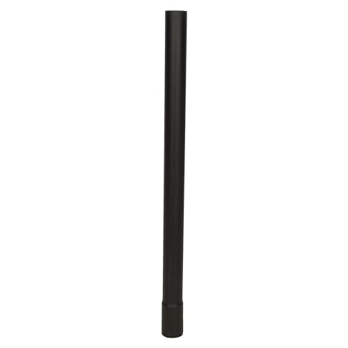 Straight End Pipe  Exhaust Stack - 1-1/2" x 24" Straight Black UNIVERSAL