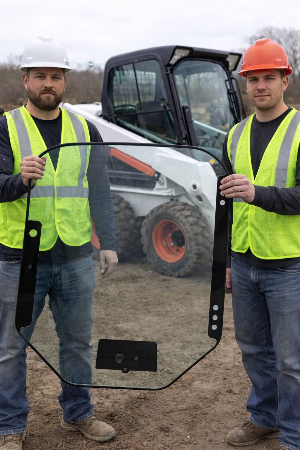 Door Glass Replacement for BOBCAT Skid Steer S450 S530 S595 S630 S770 7120401