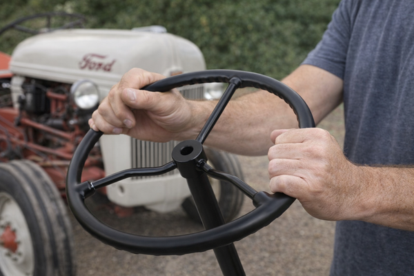 Black Steering Wheel Replacement For FORD 8N NAA 501 600 601 800 900 8N3600