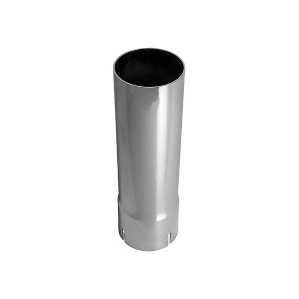 Exhaust Pipe Replacement for UNIVERSAL  3-1/2" x 12", Straight Chrome