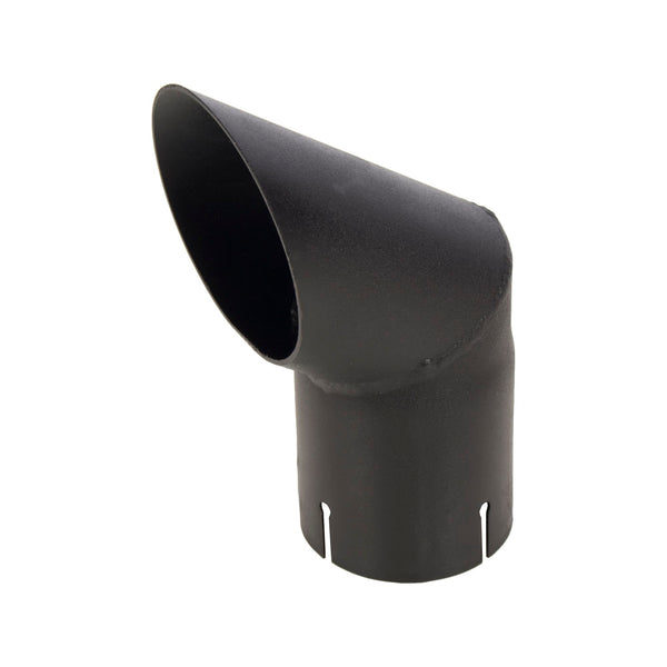 Exhaust Stack Pipe Replacement for UNIVERSAL- 3" x 8,46" Curved Black