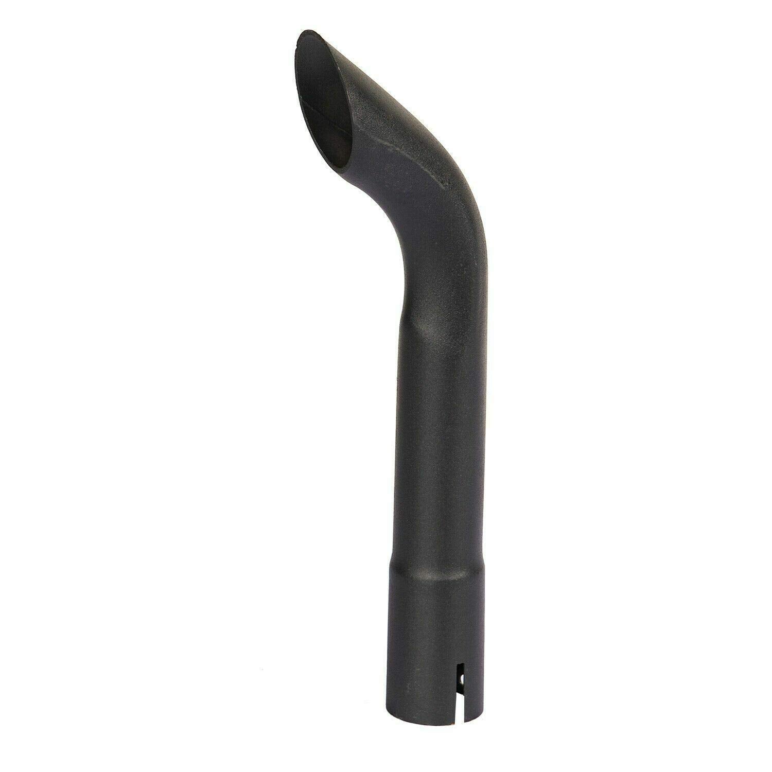 Exhaust Stack Pipe 1-1/2" x 12" Curved Black Universal