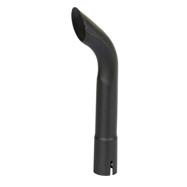 Exhaust Stack Pipe 1-1/2" x 12" Curved Black Universal