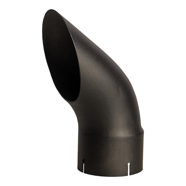 Exhaust Stack Pipe Replacement for Universal - 5" x 12", Curved Black