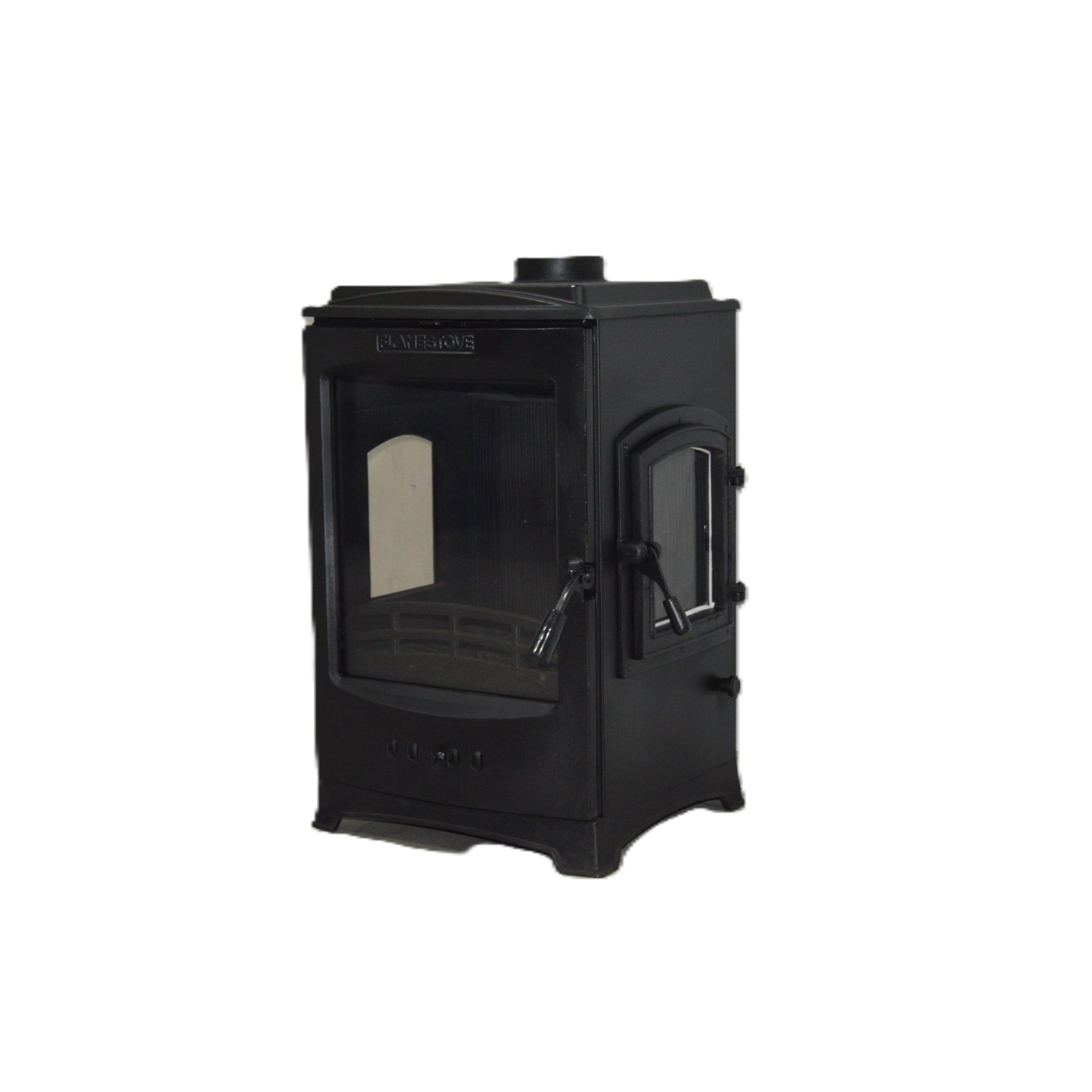 LODI LUX YK Wood Stove, Robax 3-Sided Glass View, 5 kW Heat Output, Freestanding