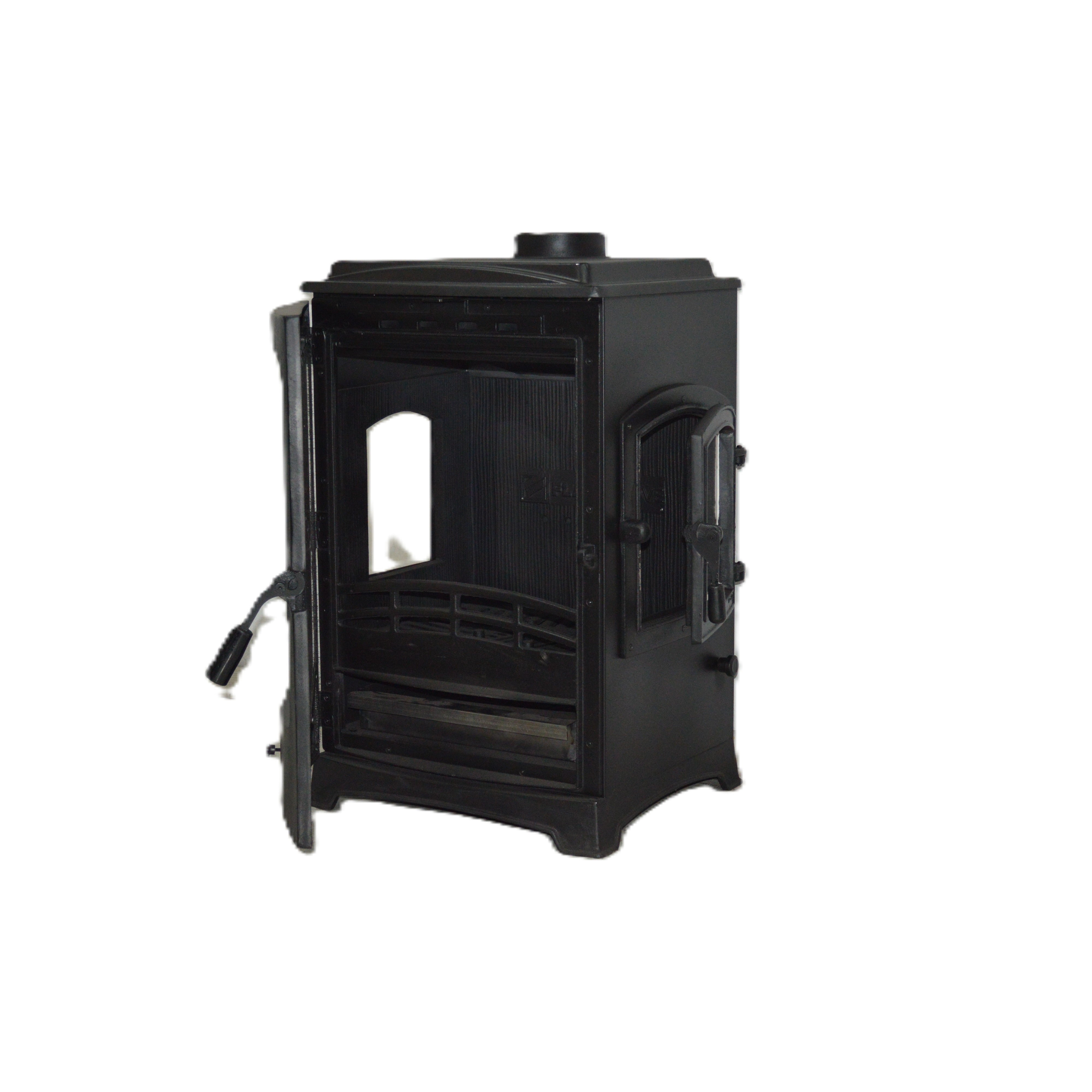 LODI LUX YK Wood Stove, Robax 3-Sided Glass View, 5 kW Heat Output, Freestanding