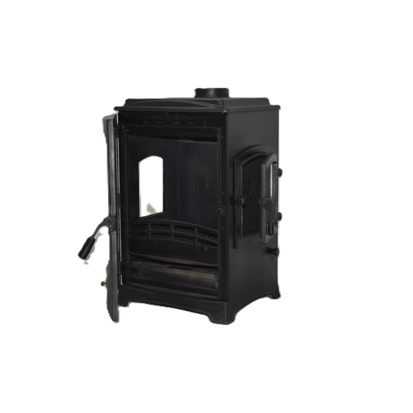 LODI LUX YK Wood Stove, Robax 3-Sided Glass View, 5 kW Heat Output, Freestanding