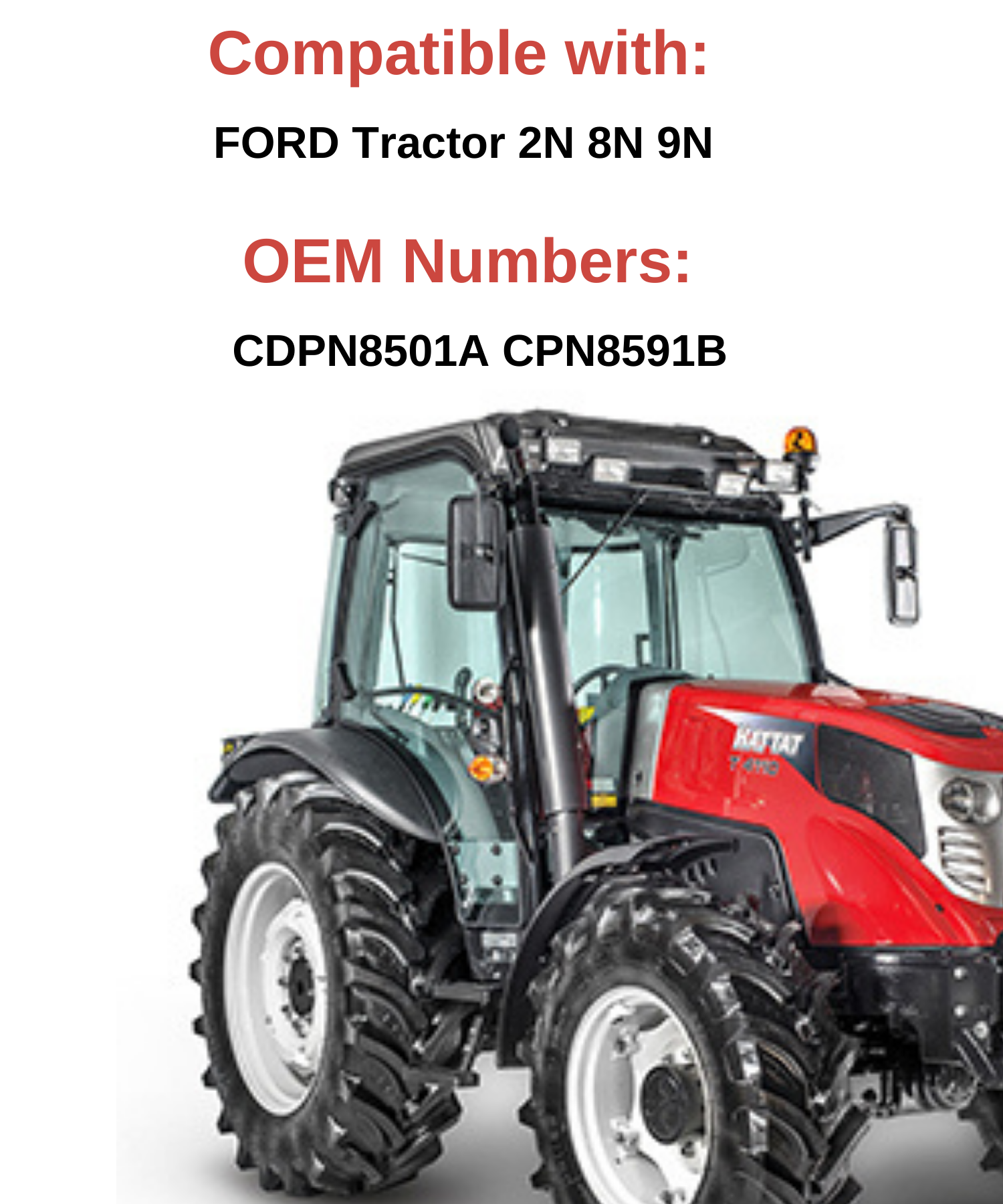 Water Pump Replacement for FORD 2N 8N 9N CDPN8501A CPN8591B