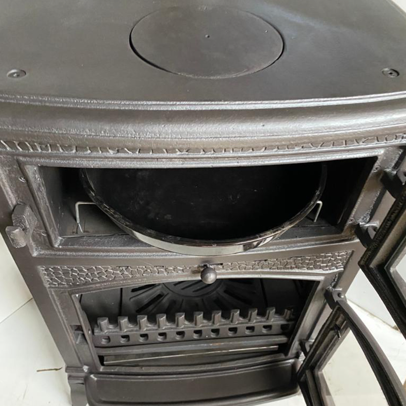 Cast Stove With Side Cover  Wood Stove  Large Stove  Wood Cook Stove