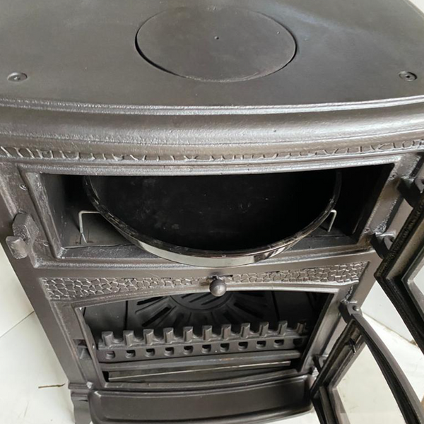 Cast Stove With Side Cover  Wood Stove  Large Stove  Wood Cook Stove