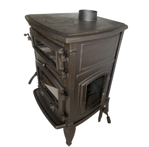 Cast Stove With Side Cover  Wood Stove  Large Stove  Wood Cook Stove