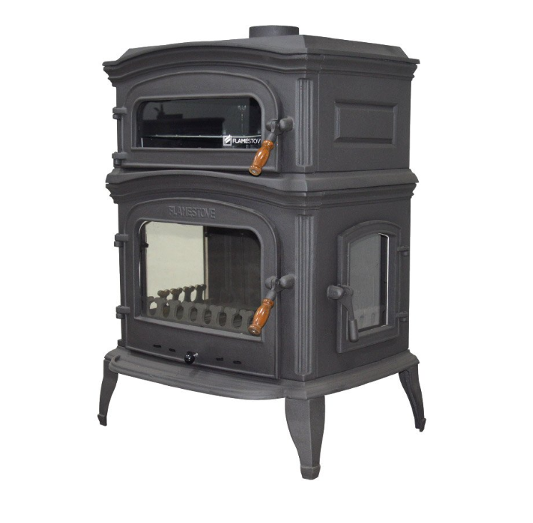 Cast Iron Stove With Oven and Side Cover Large Stove Wood Cook Stove