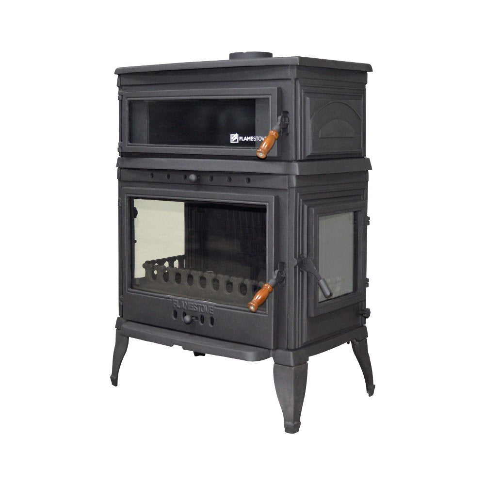 Retro Lux Vertical Side Cover Cast Iron Stove  Large Stove  Wood Cook Stove