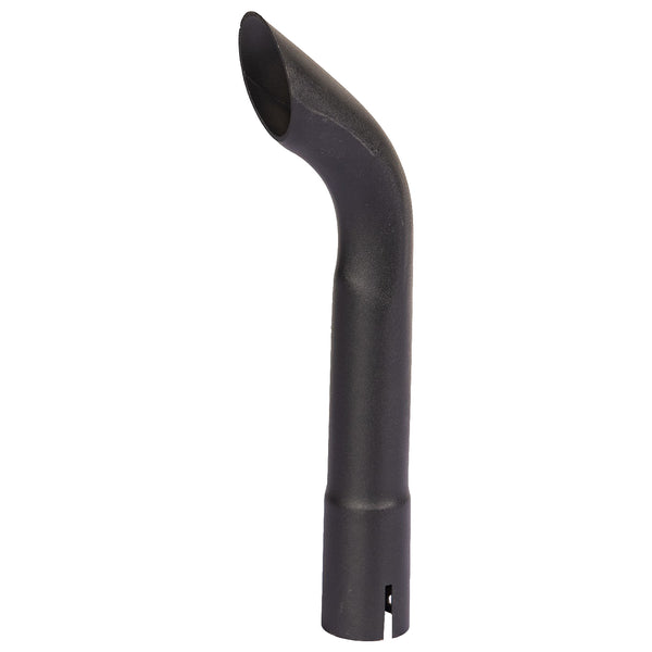 Exhaust Stack Pipe 1-1/2" x 12" Curved Black Universal