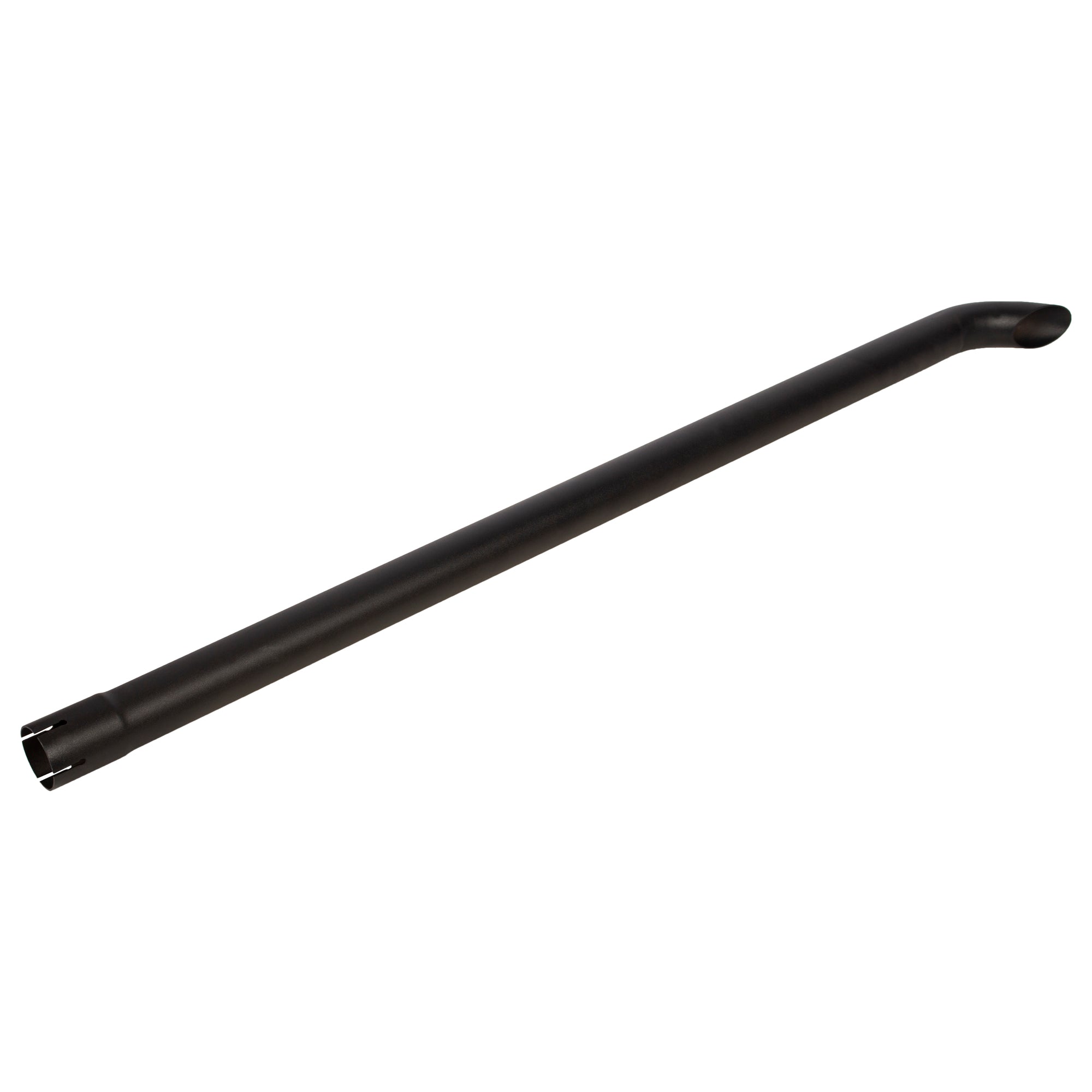 Exhaust Pipe Replacement for UNIVERSAL Bended End Pipe Black 2" x 48"