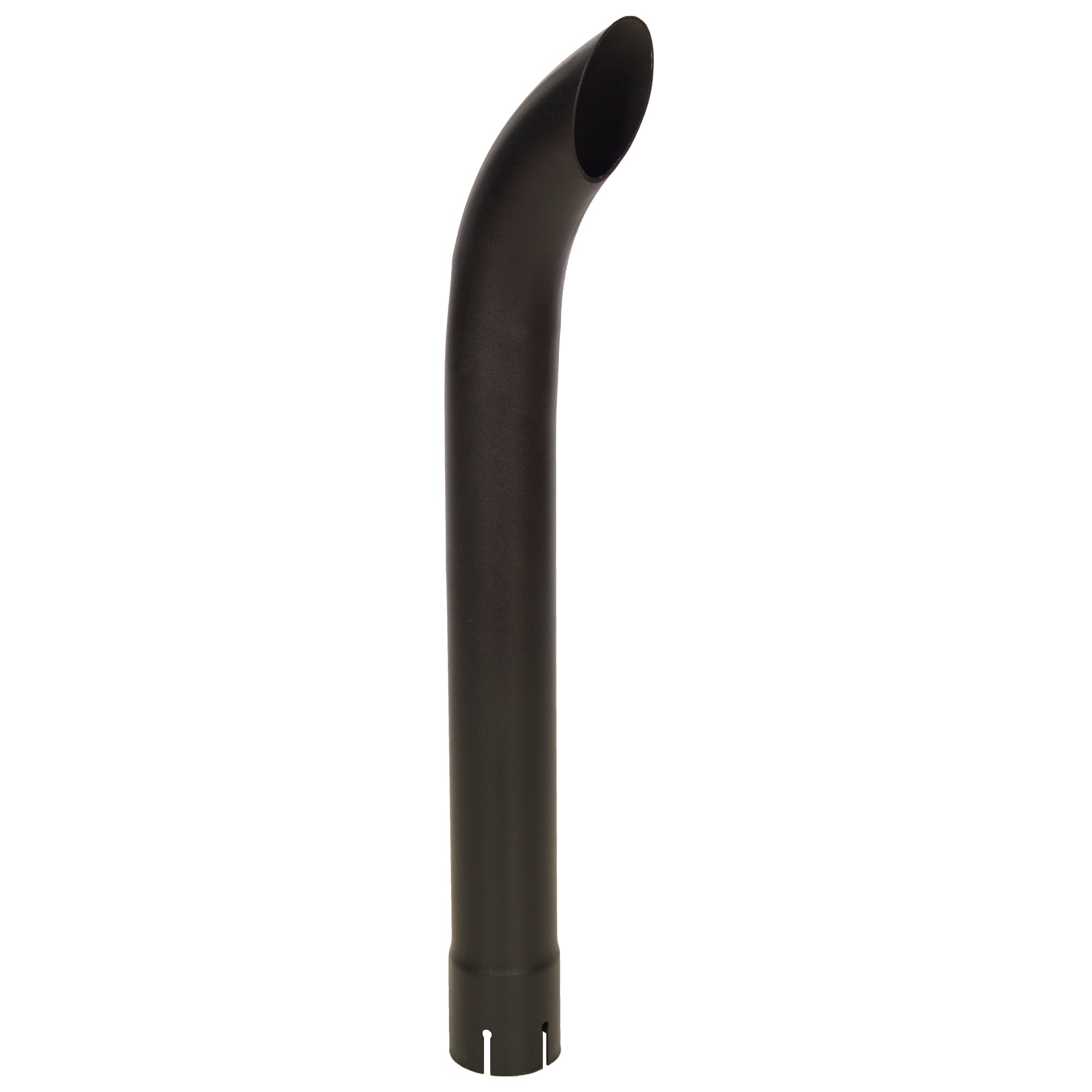 Exhaust Pipe Stack Replacement UNIVERSAL - 2 3/8" x 24" Curved Black