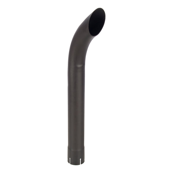 Exhaust Stack Pipe   2-1/2" x 24" Curved Black