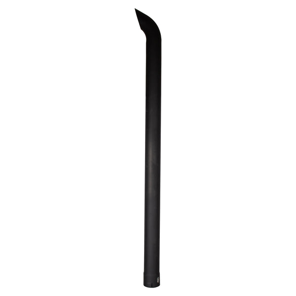 Exhaust Stack Pipe Fits Universal  Bended End Pipe Black 4" x 72"