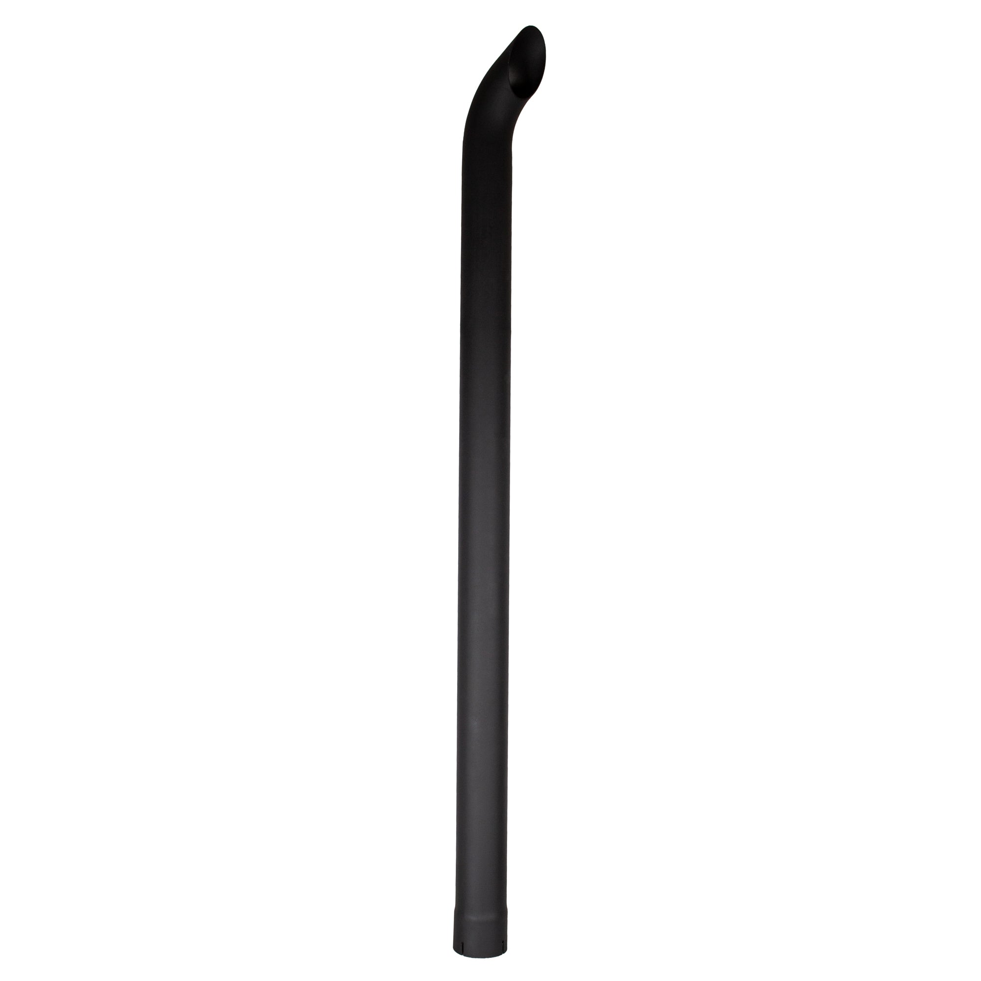 Exhaust Stack Pipe Fits Universal  Bended End Pipe Black 4" x 72"