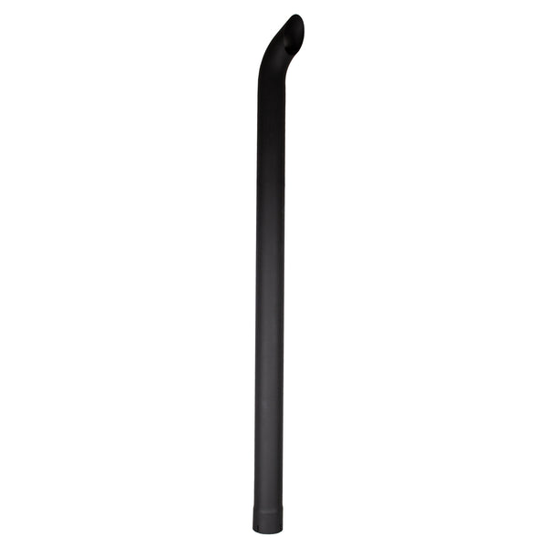 Exhaust Stack Pipe Fits Universal  Bended End Pipe Black 4" x 72"