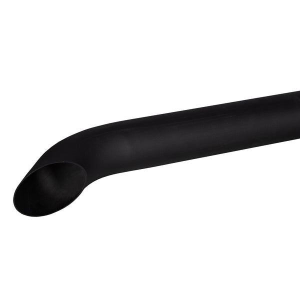 Exhaust Stack Pipe Fits Universal  Bended End Pipe Black 4" x 72"