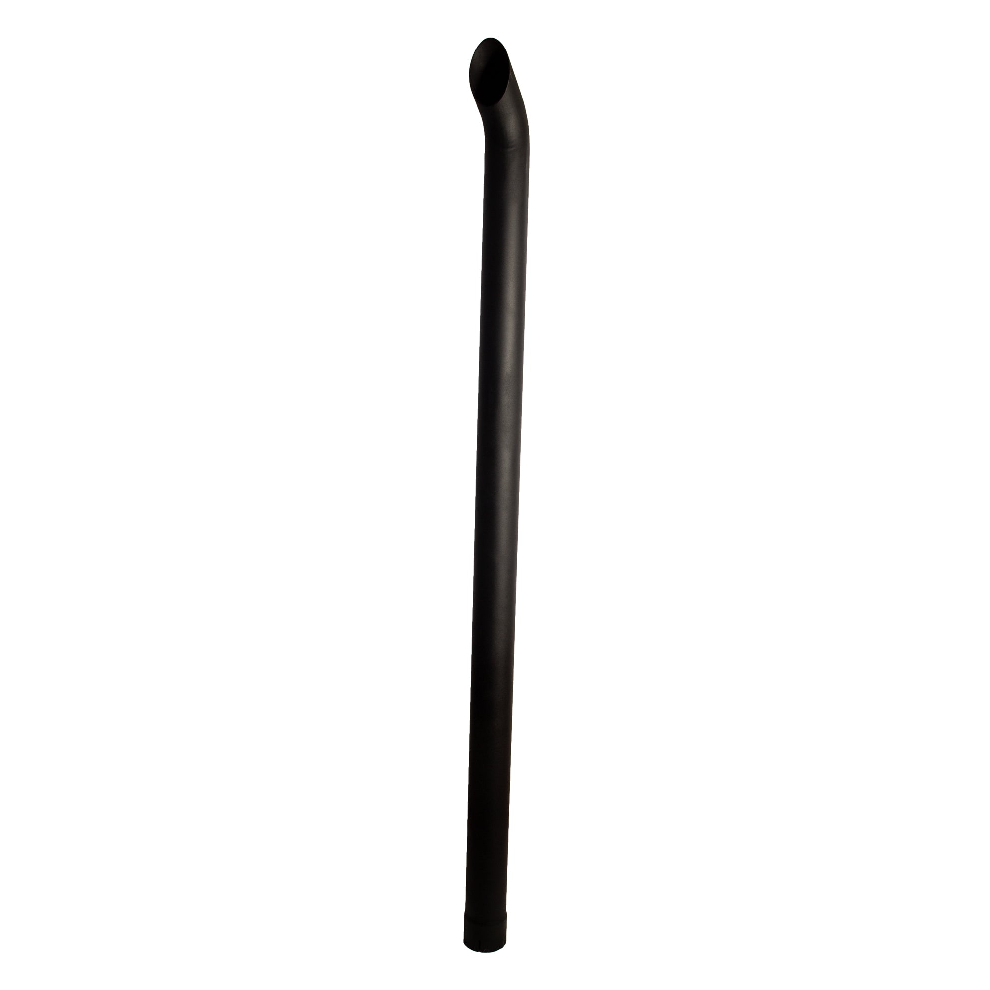 Exhaust Stack Pipe Fits Universal  Bended End Pipe Black 4" x 84"