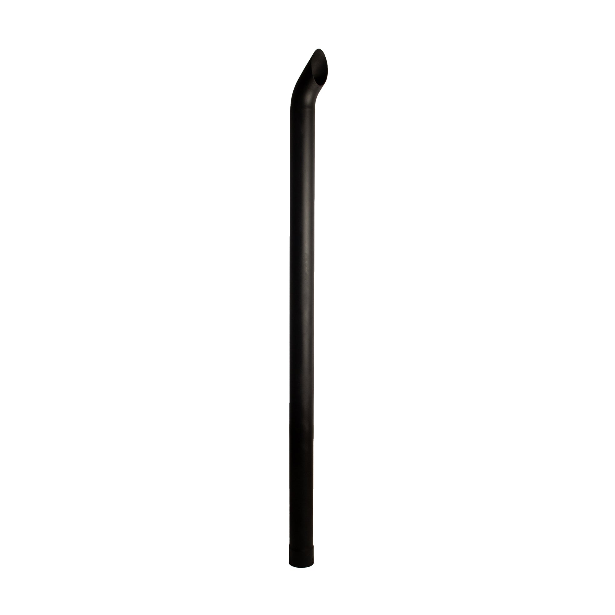 Exhaust Stack Pipe Fits Universal  Bended End Pipe Black 4" x 84"