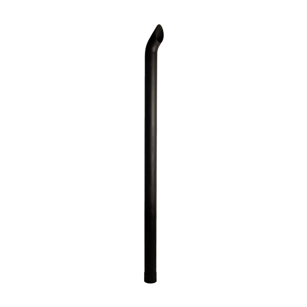 Exhaust Stack Pipe Fits Universal  Bended End Pipe Black 4" x 84"
