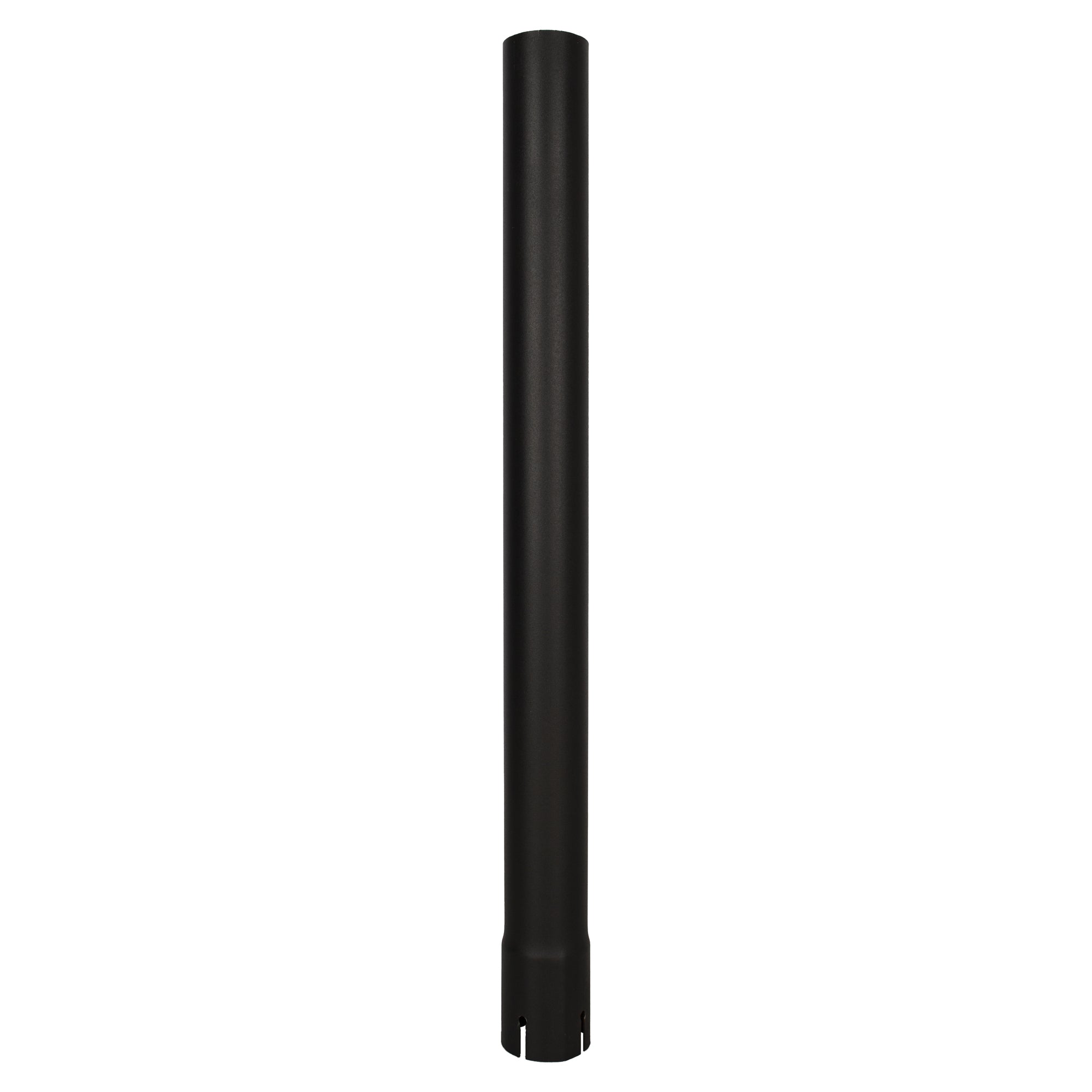 Straight End Pipe  Exhaust Stack - 2" x 24" Straight Black UNIVERSAL