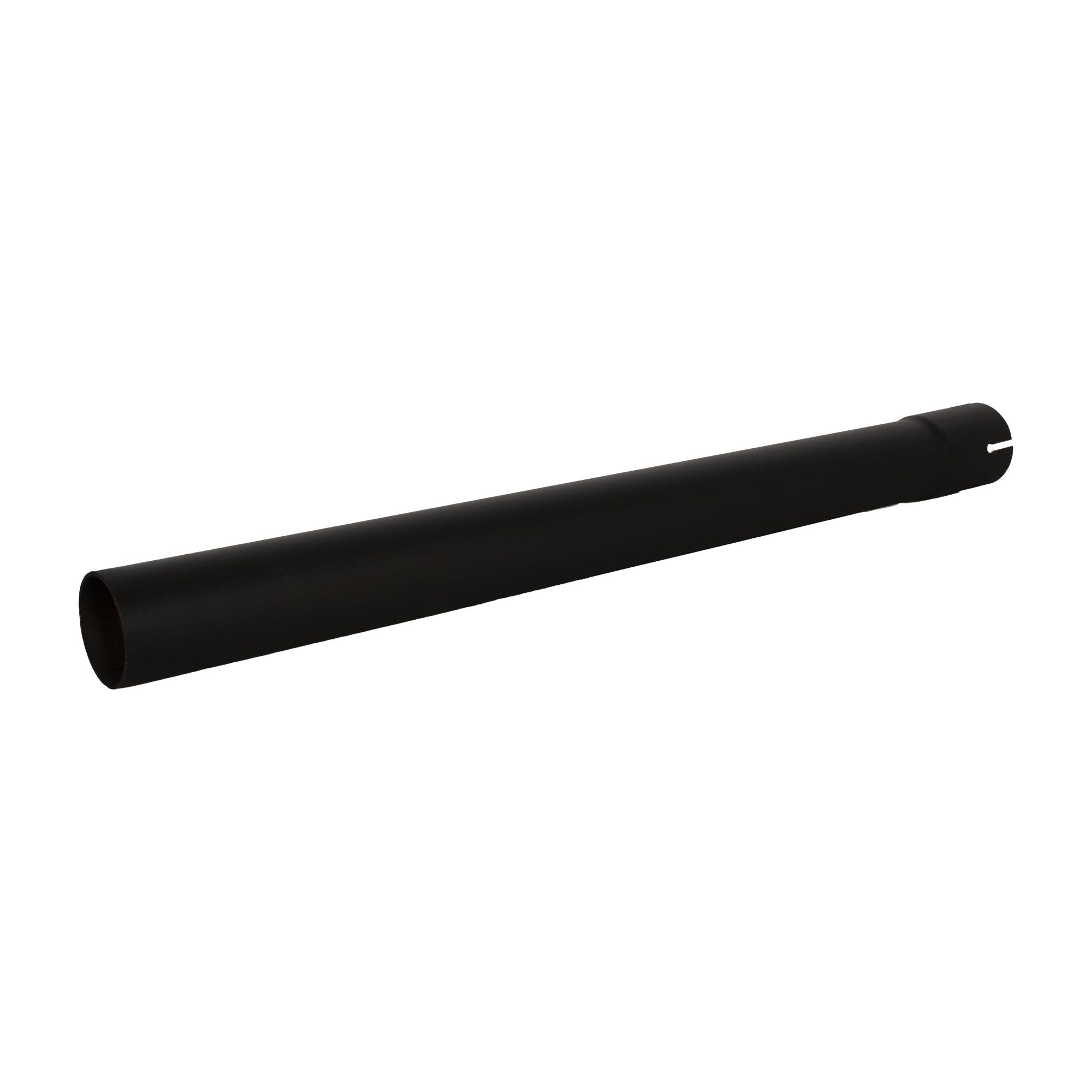 Straight End Pipe  Exhaust Stack - 2" x 24" Straight Black UNIVERSAL