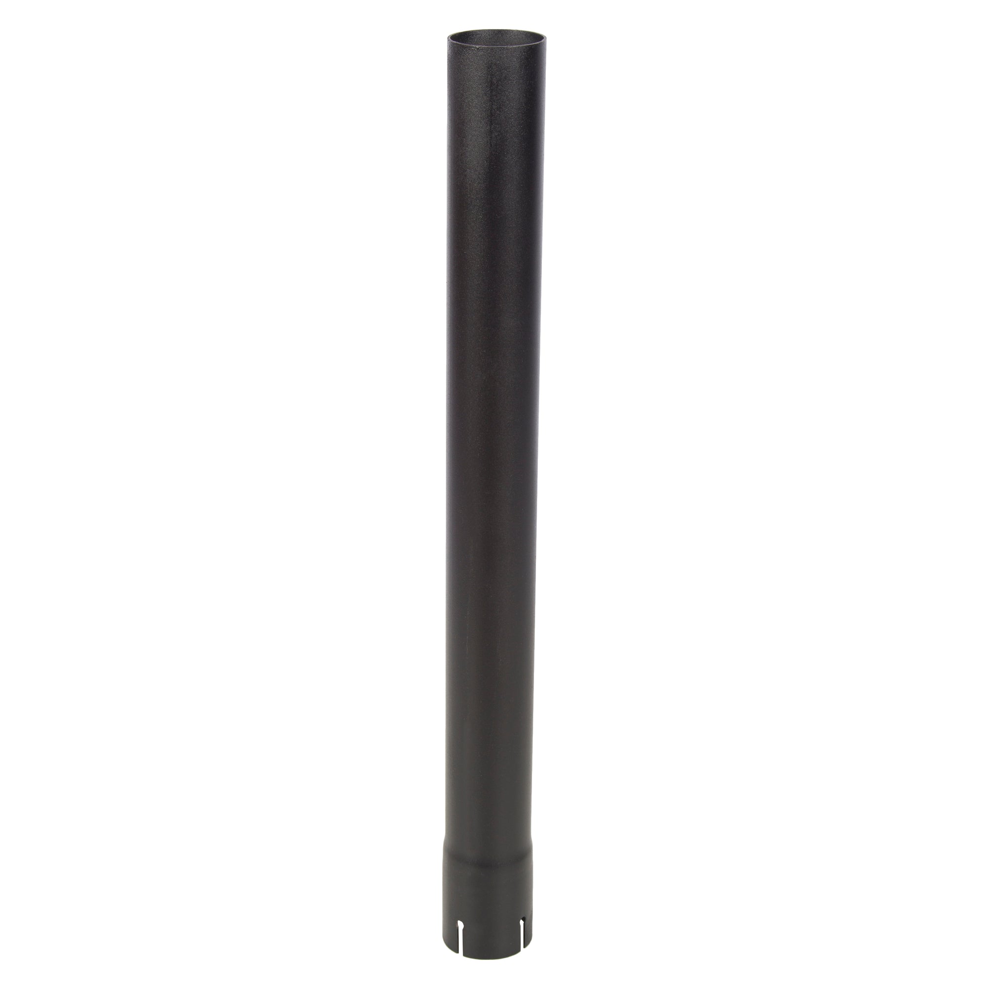 Exhaust Stack Pipe   2-1/4" x 24" Straight Black