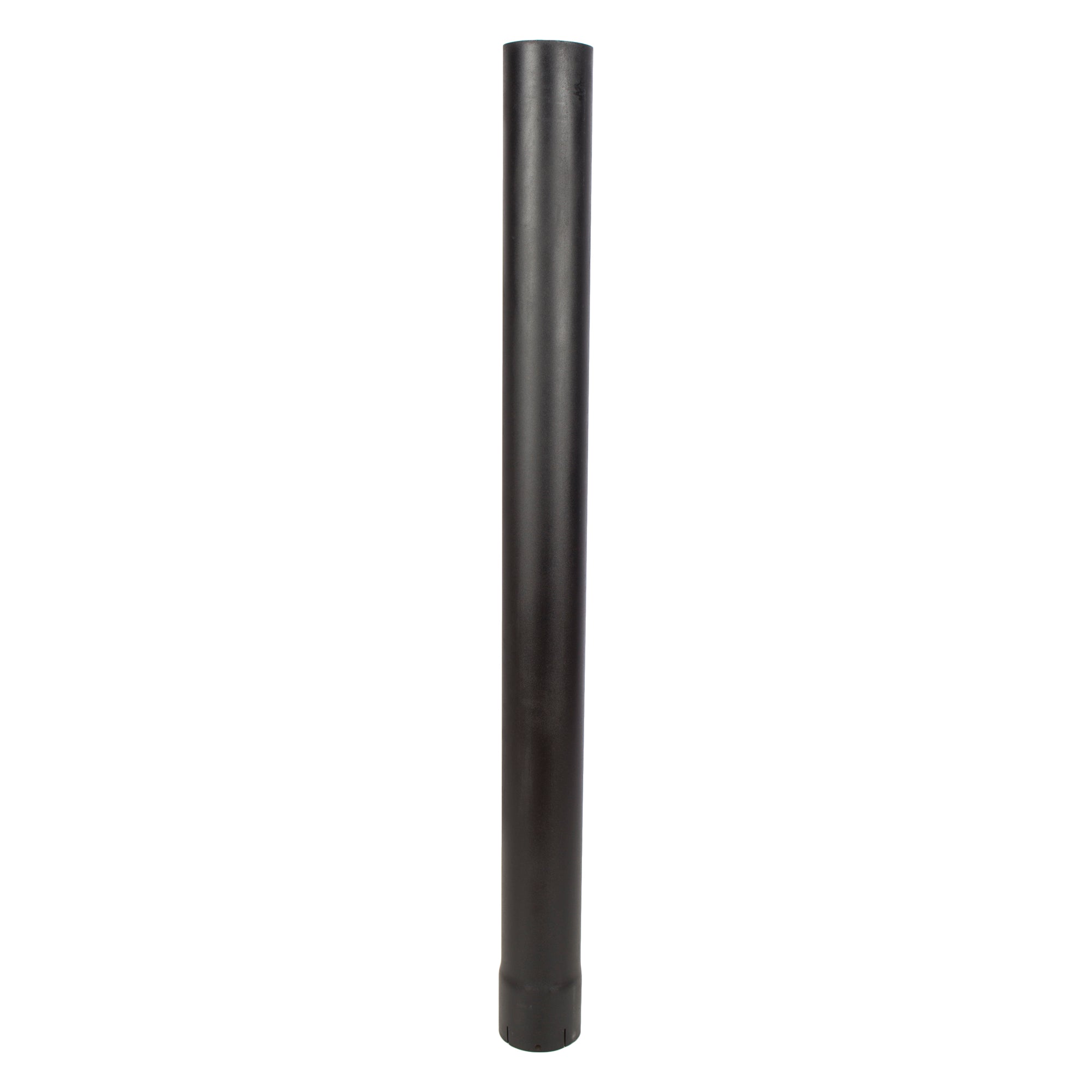 Straight End Pipe Exhaust Stack - 4" x 48" Straight Black UNIVERSAL