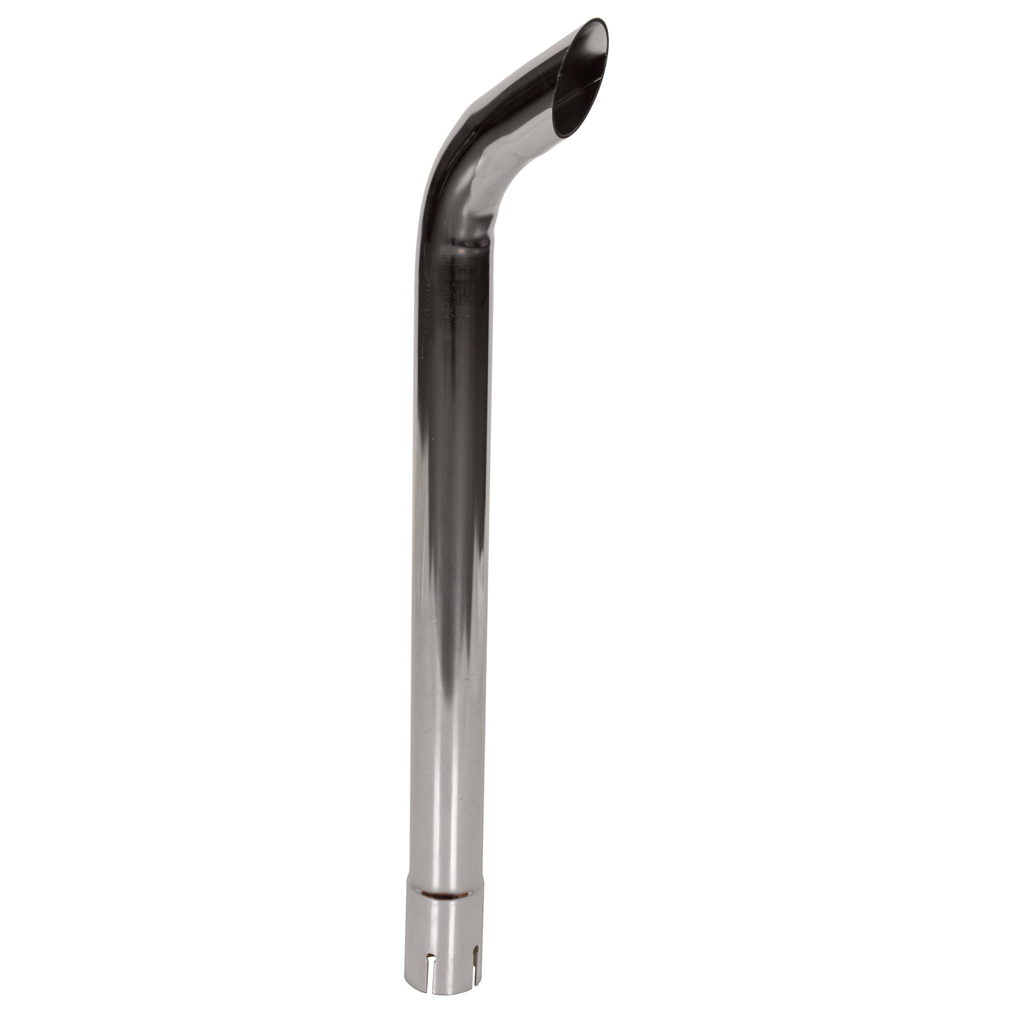Exhaust Pipe Stack Replacement UNIVERSAL - 1-3/4" x 24", Curved Chrome