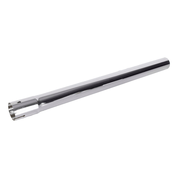 Exhaust Stack Replacement for Universal 1-1/4"x24" Straight End Pipe Chrome