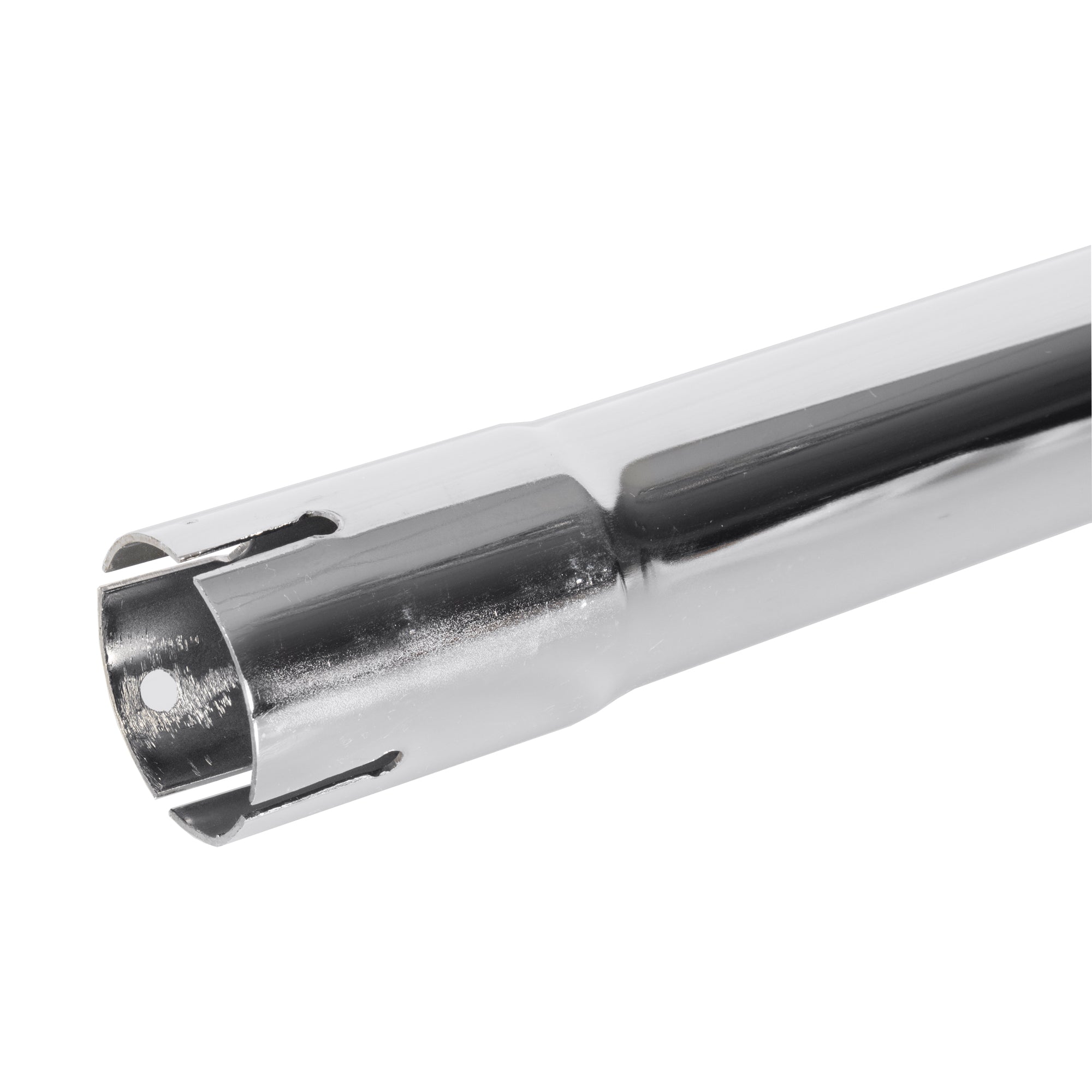 Exhaust Stack Replacement for Universal 1-1/4"x24" Straight End Pipe Chrome