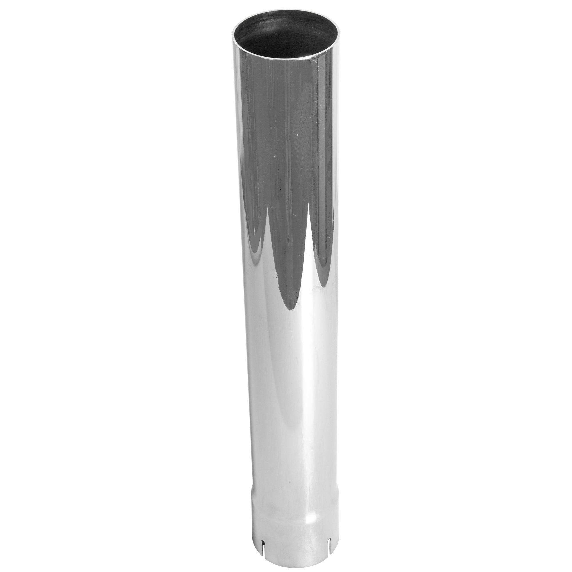 Exhaust Stack Pipe Replacement for UNIVERSAL  - 3-1/2" x 24", Straight Chrome