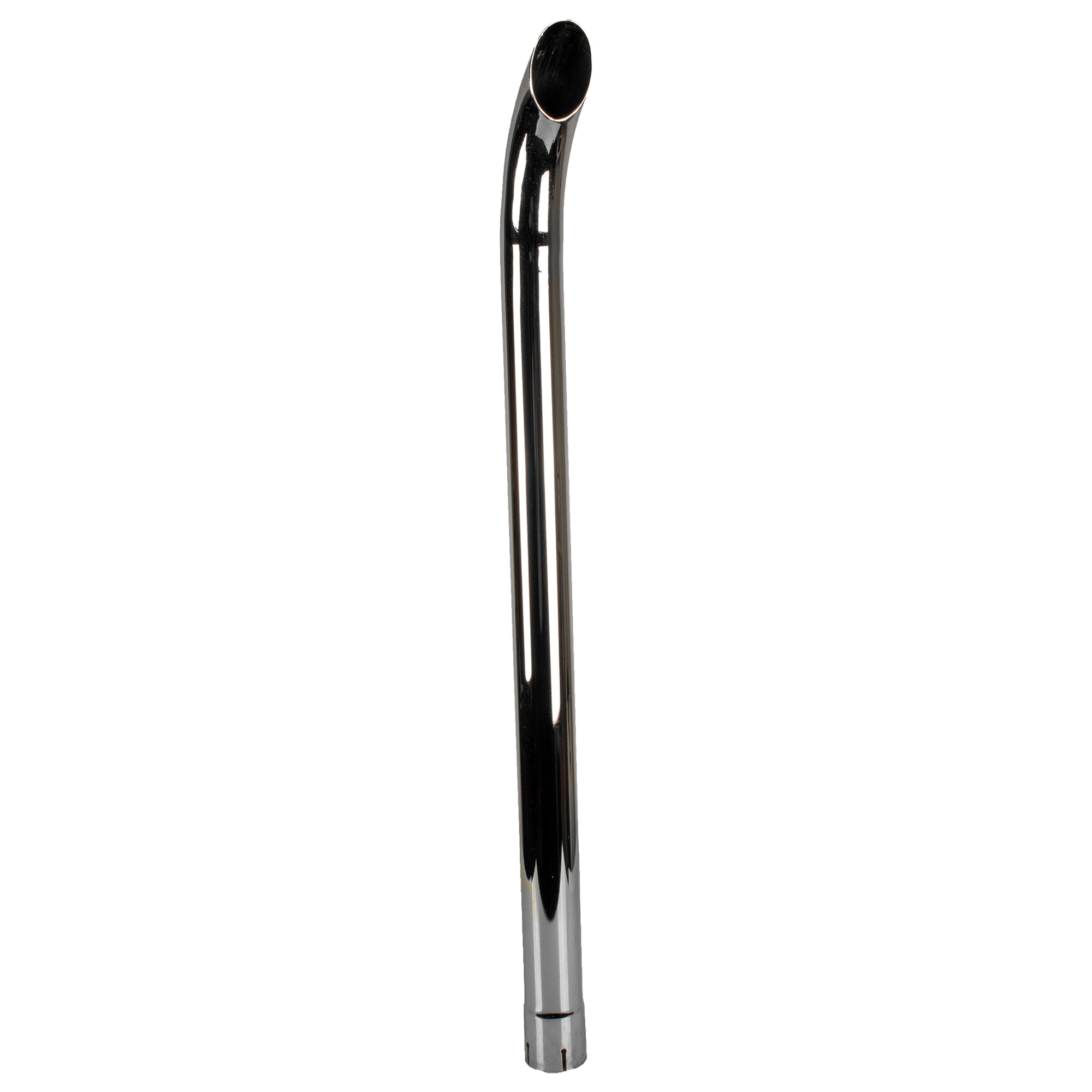 Exhaust Pipe Stack Replacement UNIVERSAL - 2-1/2" x 42" Curved Chrome