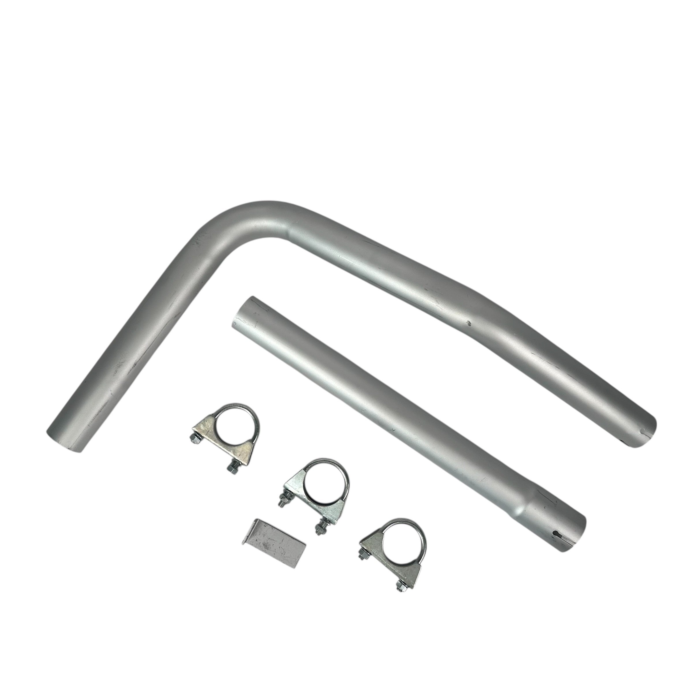 Silver Exhaust Stack Pipe Kit Fits FORD 501 700 900 901 4000 1-5/8" x 1-3/4"