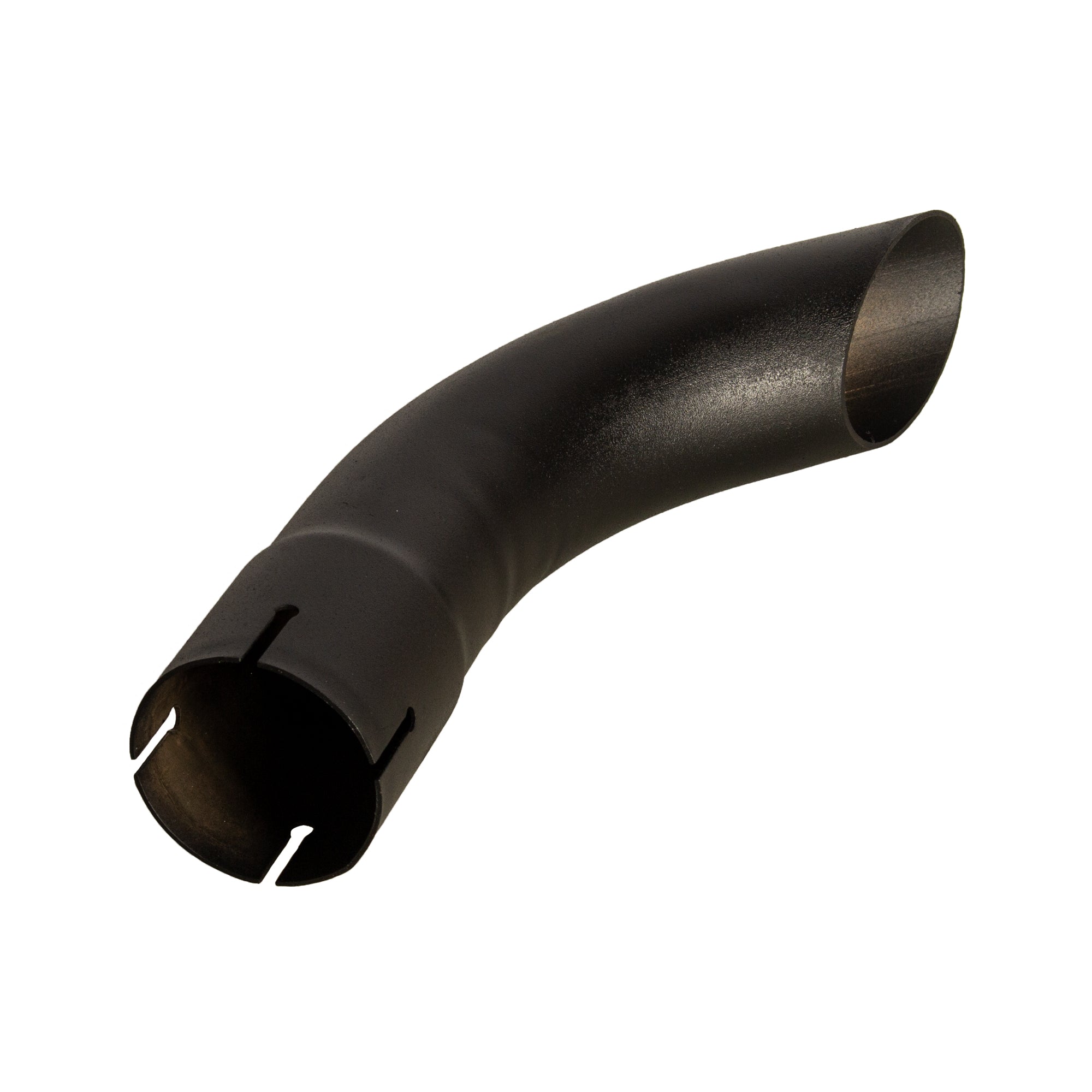 Exhaust Stack Pipe Replacement for Universal - 2 -3/8" x 12", Curved Black