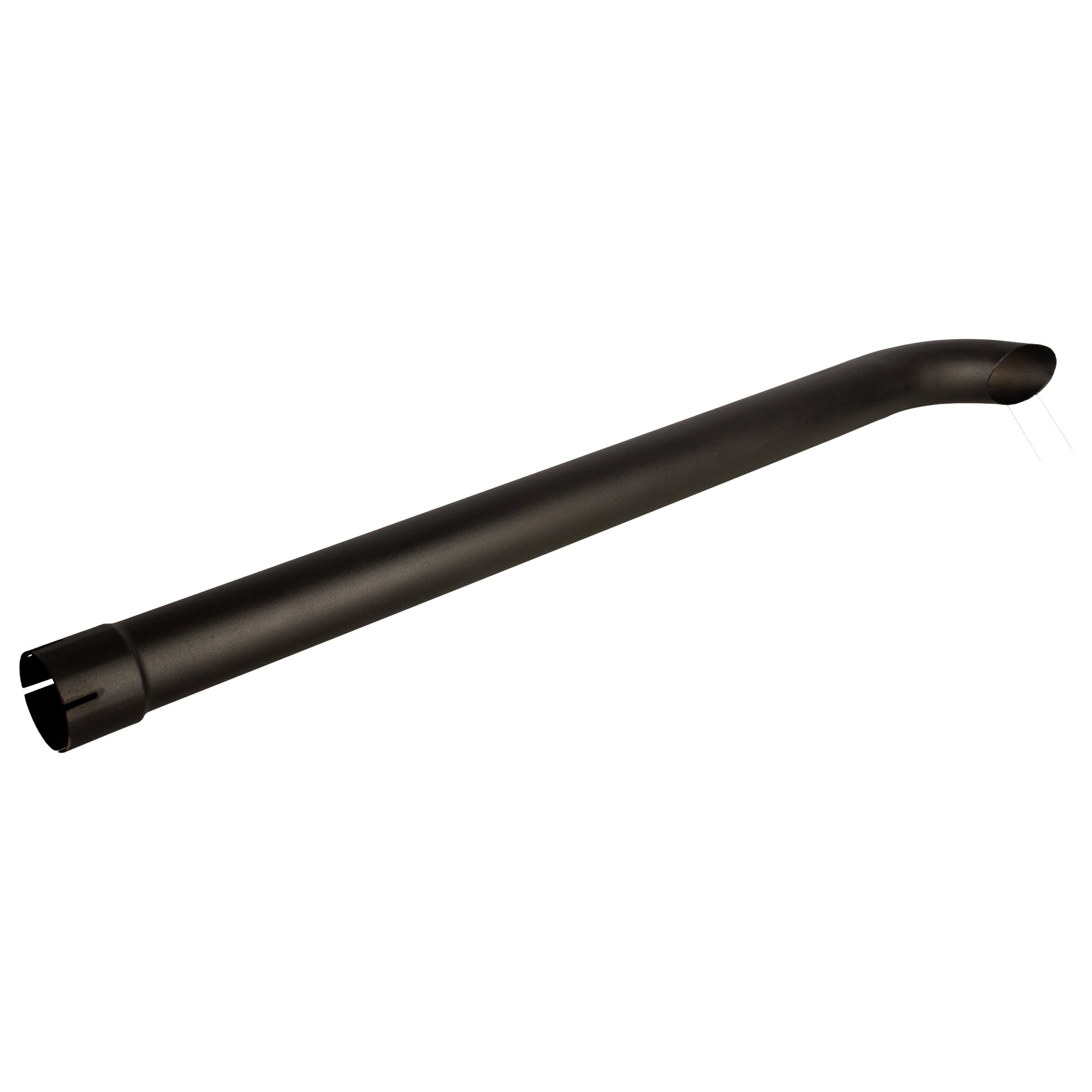 Exhaust Stack Pipe Replacement for Universal - 3-3/16" x 48", Curved Black
