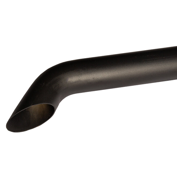 Exhaust Pipe Replacement for UNIVERSAL  3-1/2" x 96", Curved Black